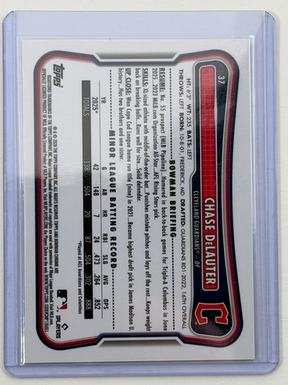 2026 Bowman Chrome - Chase DeLauter Gold Mojo Refractor /50 #37