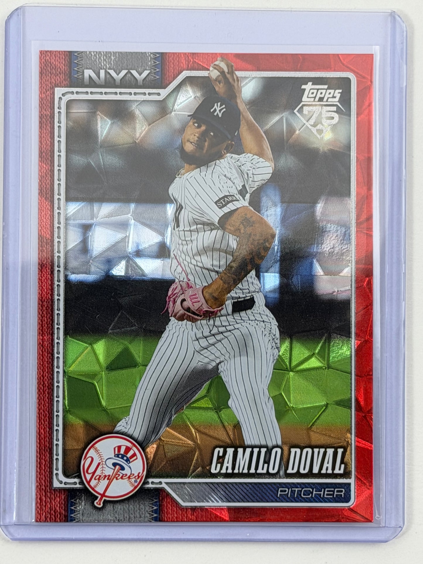 2026 Topps - Camilo Doval Red Diamante Foil /5 #75
