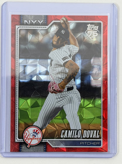 2026 Topps - Camilo Doval Red Diamante Foil /5 #75