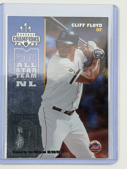 2003 Donruss Champions - Cliff Floyd Metalized /100 #35
