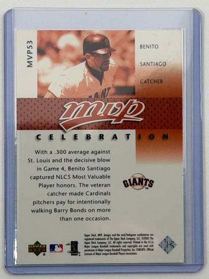 2003 Upper Deck MVP Celebration - Benito Santiago /2002 #MVP53