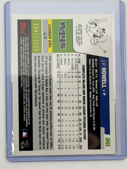 2006 Topps Updates & Highlights - J.P. Howell Gold /2006 #UH85
