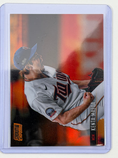 2021 Stadium Club Chrome - Kenta Maeda Orange Refractor /25 #206