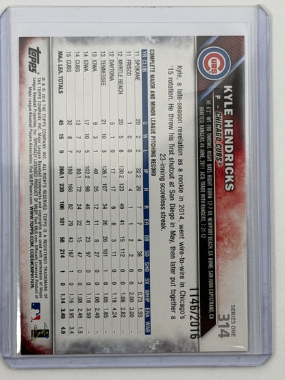 2016 Topps - Kyle Hendricks Gold /2016 #314