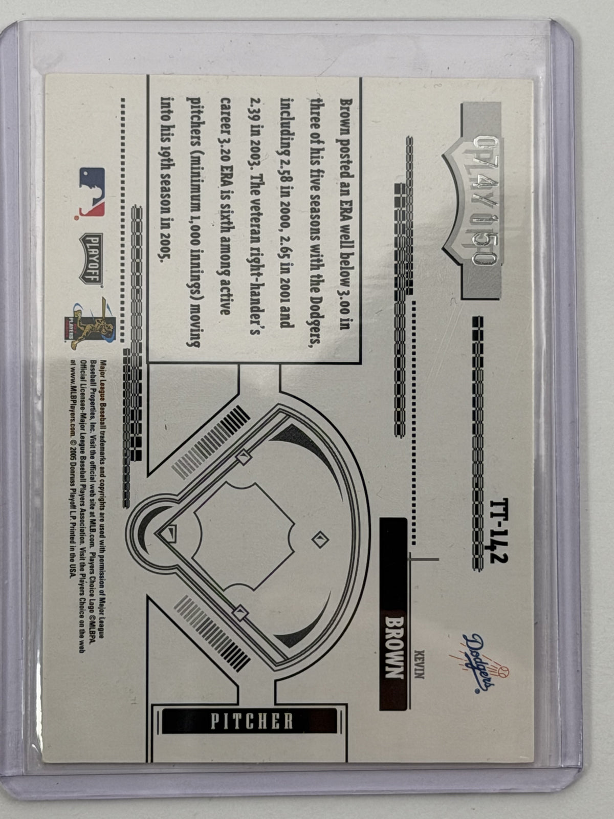 2005 Playoff Absolute Memorabilia Tools of the Trade - Kevin Brown /150 #TT-142