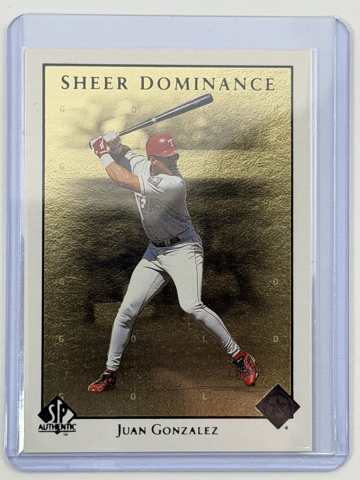 1998 SP Authentic Sheer Dominance - Juan Gonzalez /2000 #SD42