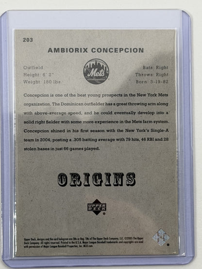 2005 Upper Deck Origins Update - Ambiorix Concepcion /99 #203