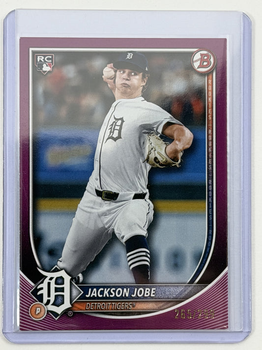 2025 Bowman - Jackson Jobe Fuchsia /250 #50