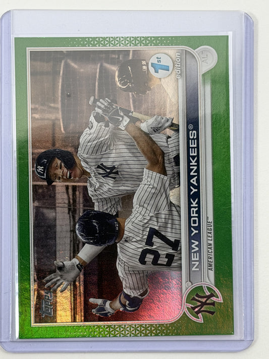 2022 Topps New York Yankees First Edition Green /150 #121