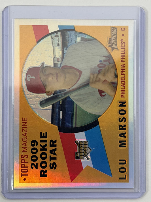 2009 Topps Heritage - Lou Marson Chrome Refractor /560 #140