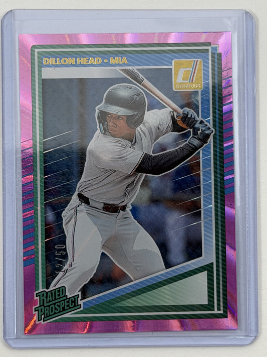 2025 Donruss - Dillon Head Pink Laser /50 #165