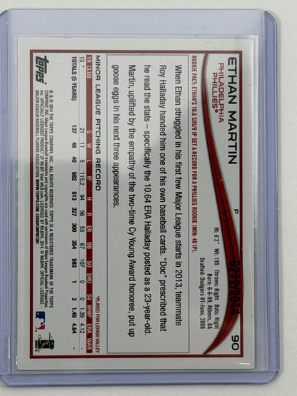 2014 Topps - Ethan Martin Gold /2014 #90