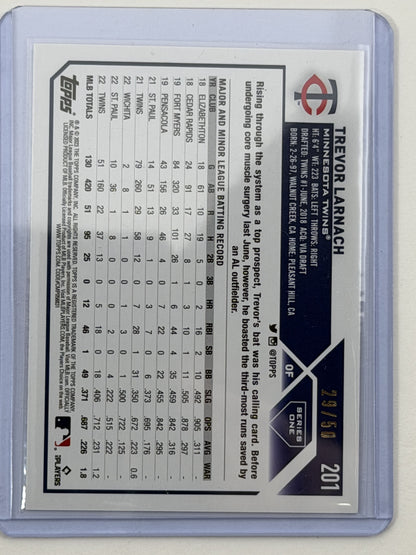 2023 Topps 1st Edition - Trevor Larnach Red Foil /50 #201