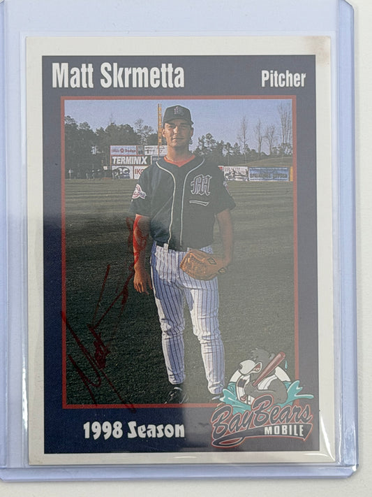 1998 Mobile Bay Bears Team Issue - Matt Skrmetta Autograph #34